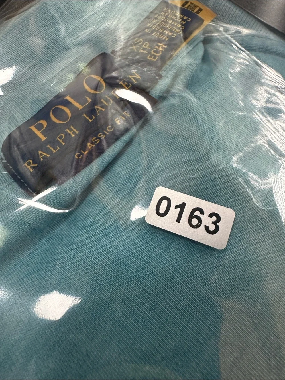 Ralph Lauren Light Aqua Polo Shirt with Embroidered Pony